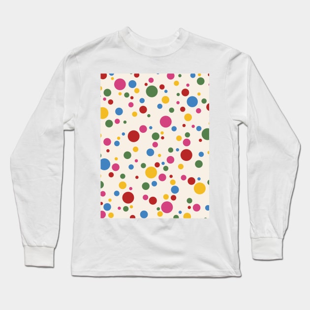 Yayoi Kusama Dots Long Sleeve T-Shirt by VanillaArt